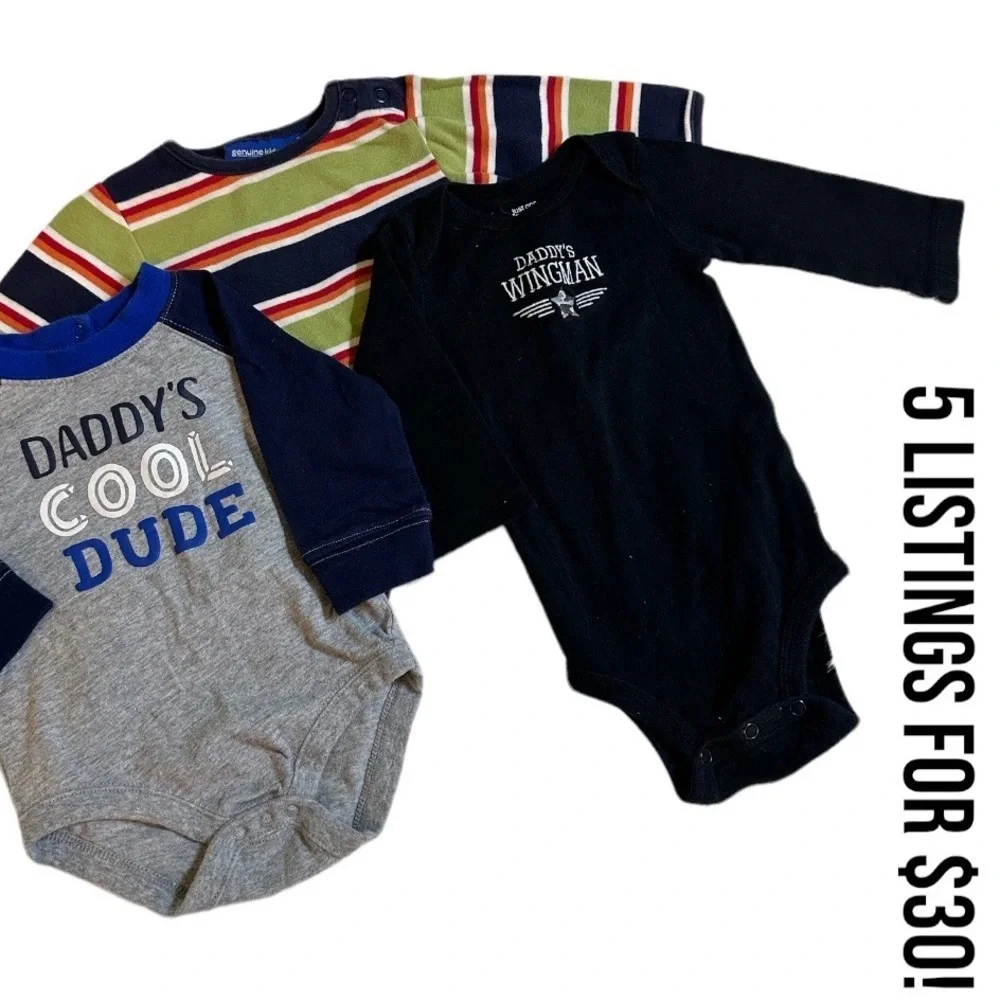 Baby Boy 3-6 Month Bodysuit Clothing Bundle
